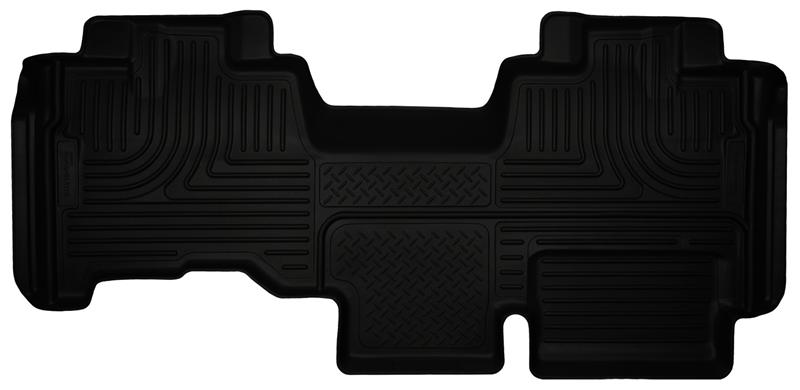 Ford F150 Floor Mats - Rear - Husky Liners - WeatherBeater - Black - `09-`14